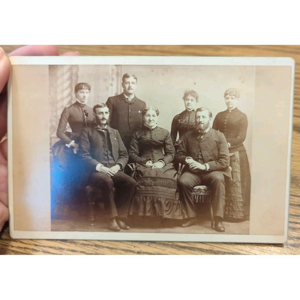 Antique Cabinet Group Photo Victorian Portrait Gloversville New York D Scidmore